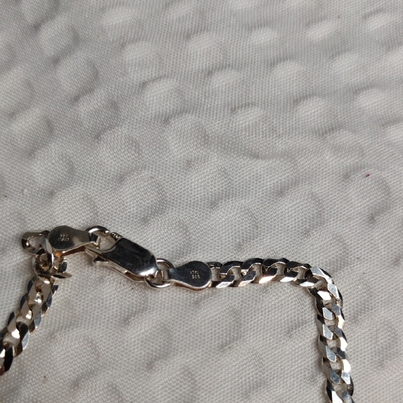 Sterling Silver Italy 925 Chain Bracelet In Giftbox - Picture 5 of 6